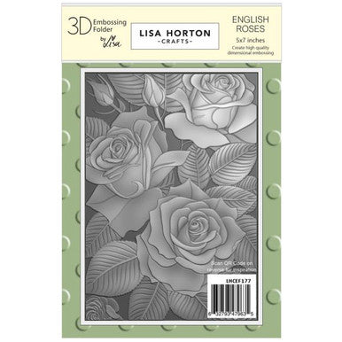 English Roses 3D Embossing Folder by Lisa Horton