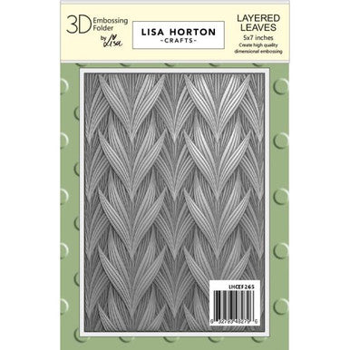 Layered Leaves 3D Embossing Folder by Lisa Horton