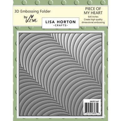 Piece of My Heart 3D Embossing Folder by Lisa Horton