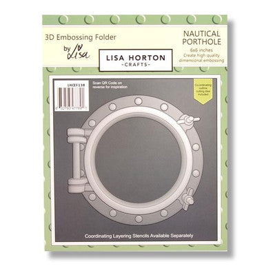Porthole 3D Embossing Folder with Die by Lisa Horton