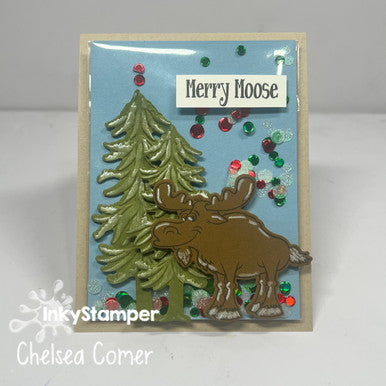 Moose Shaker card by InkyStamper