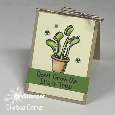 Don't Grow Up it's a Trap Venus Flytrap by InkyStamper
