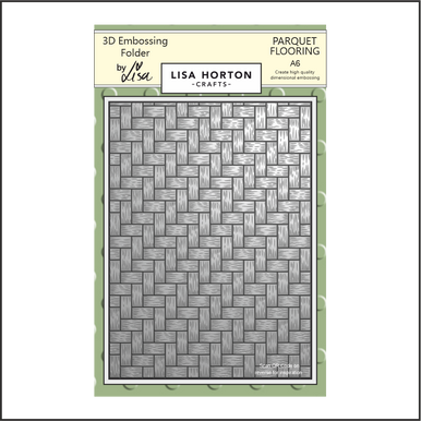 Parquet Flooring 3D Embossing Folder by Lisa Horton