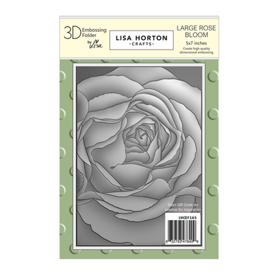 Large Rose Bloom 3D Embossing Folder by Lisa Horton