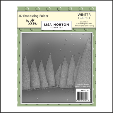 Winter Forest 3D Embossing Folder and Stencil by Lisa Horton