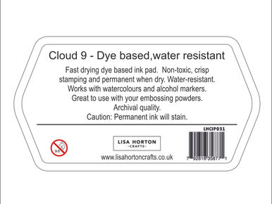 Cloud 9 Solid Black Crisp Ink by Lisa Horton