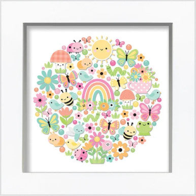 Butterfly Kisses Shadow Box Kit perfect for framing