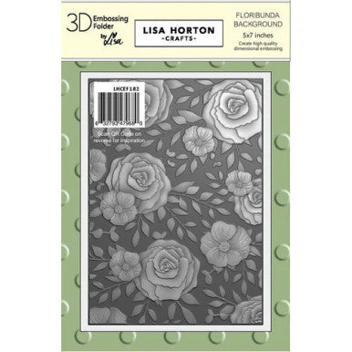 Floribunda Background 3D Embossing Folder by Lisa Horton