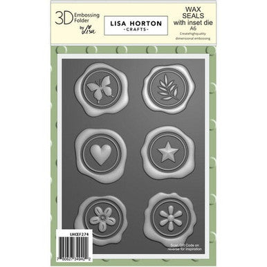 Wax Seal 3D Embossing Folder with Die by Lisa Horton