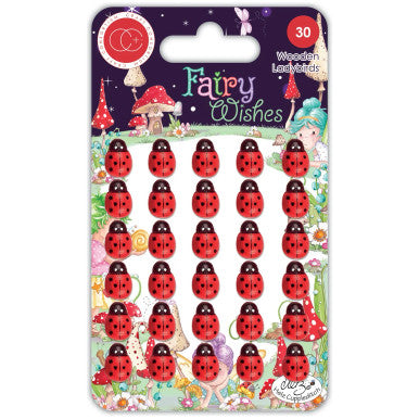 Wooden Ladybugs Ladybirds by Craft Consortium