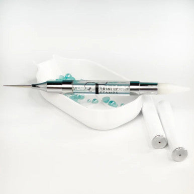 Gem Pick Up Stick Tool with poker and wax tip head