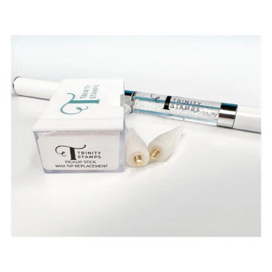Replacement Heads - Gem Pick Up Stick Tool with poker and wax tip head
