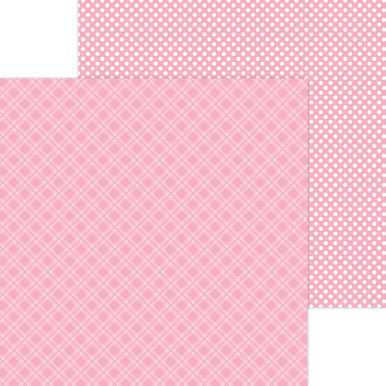 Doodlebug Design - Monochromatic Collection - Candy Stripe / Sprinkles - 12 x 12 - Cupcake
