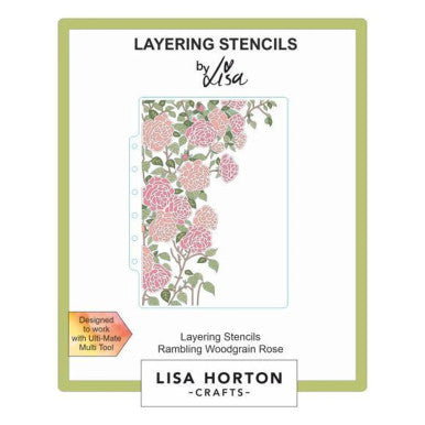 Rambling Rose Stence by Lisa Horton