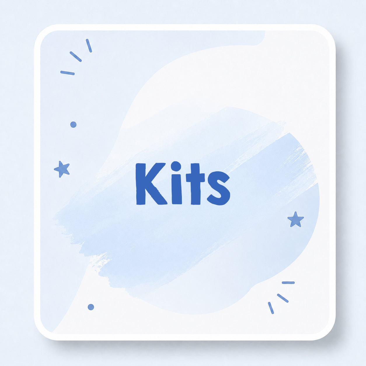 A collection of custom card making kits created by InkyStamper.