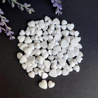 White Hearts - 6mm 8mm by Dress My Craft
