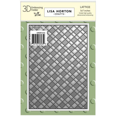Lattice 3D Embossing Folder by Lisa Horton