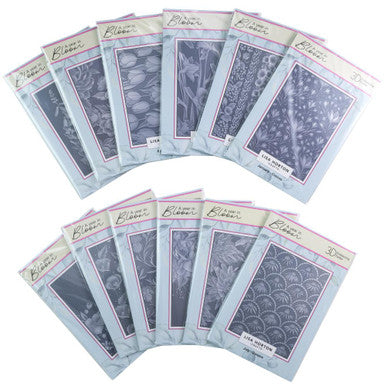 A Year in Bloom Embossing folders by Lisa Horton