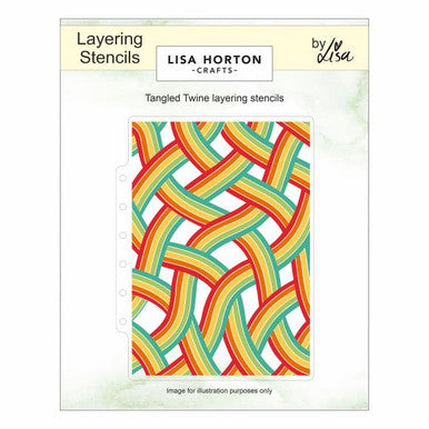 Tangled Twine Stencil by Lisa Horton