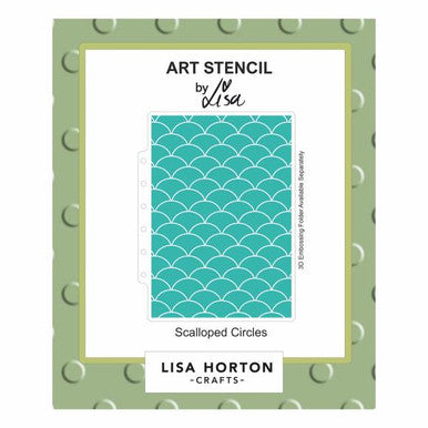 Scalloped Circles Stencil by Lisa Horton