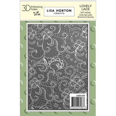 Lovely Lace 3D Embossing Folder by Lisa Horton