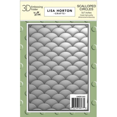 Scalloped Circles 3D Embossing Folder by Lisa Horton