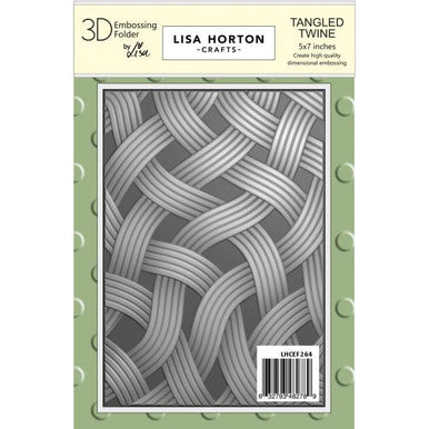 Tangled Twine 3D Embossing Folder by Lisa Horton