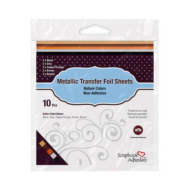 Metallic Transfer Foil Sheets Nature Colors by 3L Scrapbook Adhesives