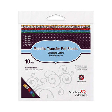 Metallic Transfer Foil Sheets Celebrate by 3L Scrapbook Adhesives