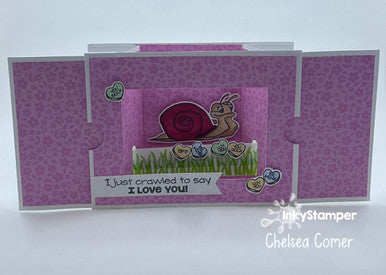 theater card using Snail stamps by InkyStamper