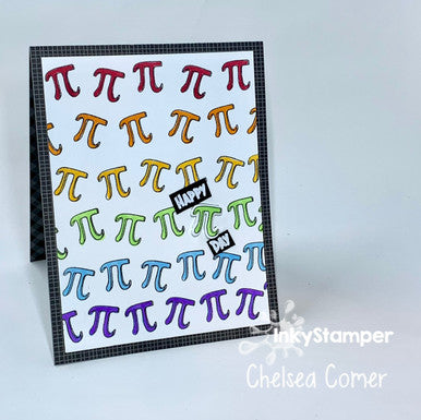happy pi day using Pie stamp set by InkyStamper