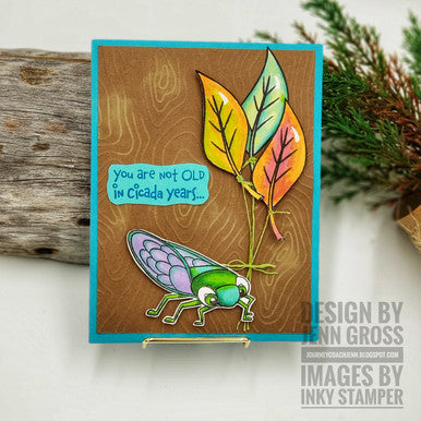 Cicada stamp set by InkyStamper