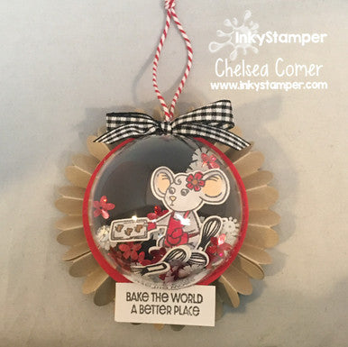 fun ornament using Cookies stamps by InkyStamper