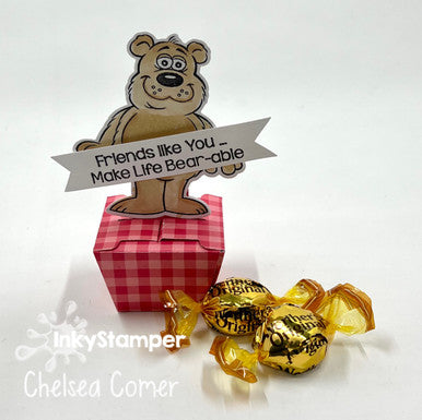bear treat using Tabbed Box die by InkyStamper