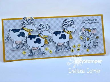 Cowbell Game inspired card by InkyStamper