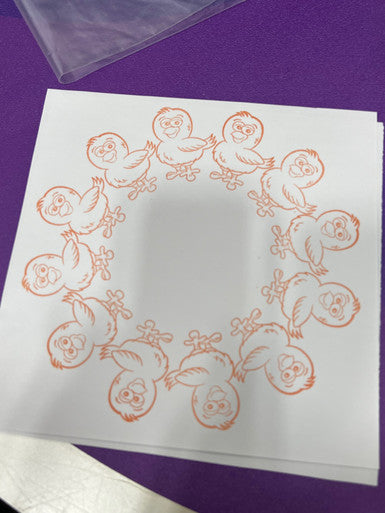 Rotating precision press and Chickee stamp set
