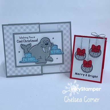 Gift card holder using Walrus stamp set by InkyStamper