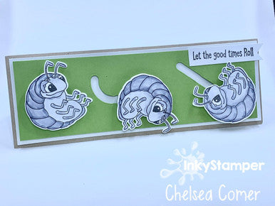 move it card using Roly Poly stamp set by InkyStamper