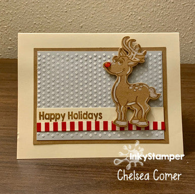 awesome christmas card using Deer stamp set by InkyStamper