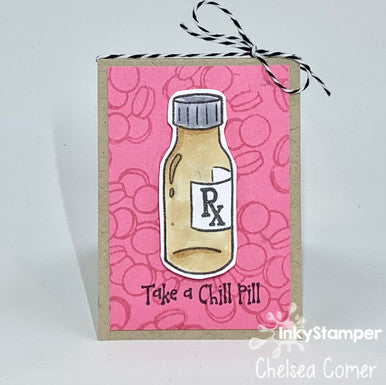 mini card using Roly Poly stamps by InkyStamper