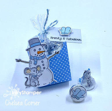 Frosty treats using Snowman stamp set by InkyStamper