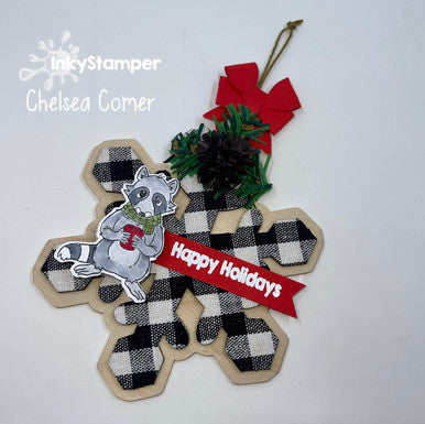 fun ornament using Warm Beverage stamps by InkyStamper