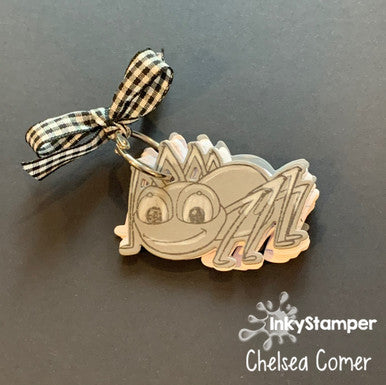 great way to organize your internet passwords using Spider stamps by InkyStamper