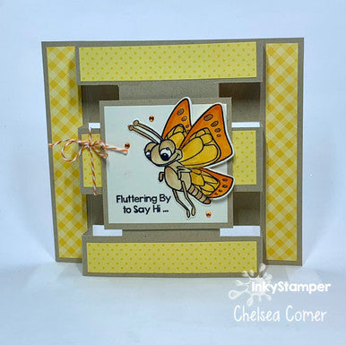 tower card using Butterfly stamps by InkyStamper