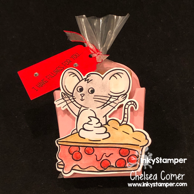 Pie treat holder using Pie stamp set by InkyStamper
