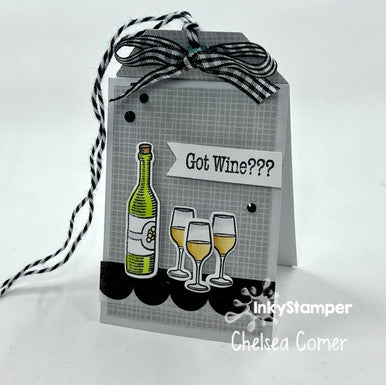 mini tag using Market Tote stamps by InkyStamper