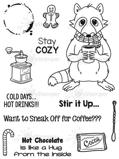 Warm Beverages stamp set by InkyStamper