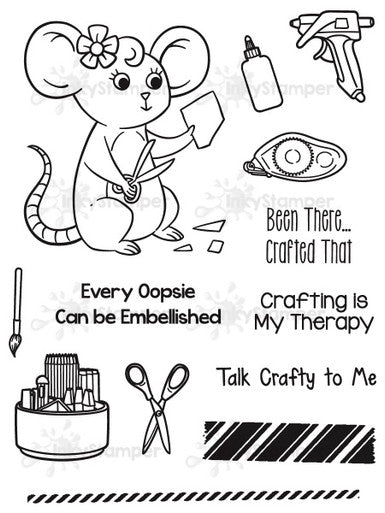 Craft Room stamp set by InkyStamper