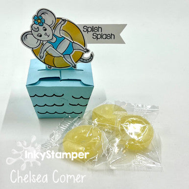 summer fun treat using Tabbed Box die by InkyStamper