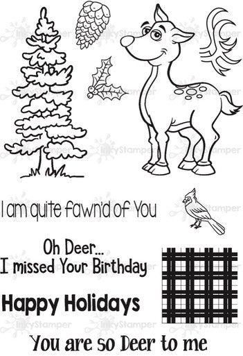 Deer Stamp set by InkyStamper